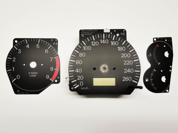 RS2 260 kmh kph Evo 4 5 6 CP9A Tacho Speedometer flull scale meter Dashfreaks