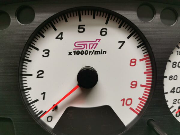 subaru impreza wrx sti v4 280 kmh kph tacho gauge cluster dials