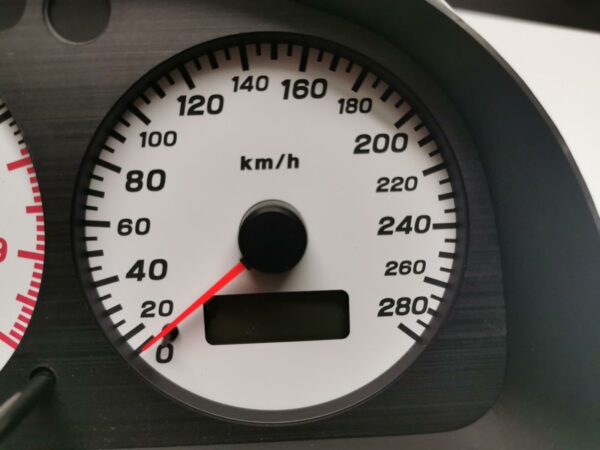 subaru impreza wrx sti v4 280 kmh kph tacho gauge cluster dials