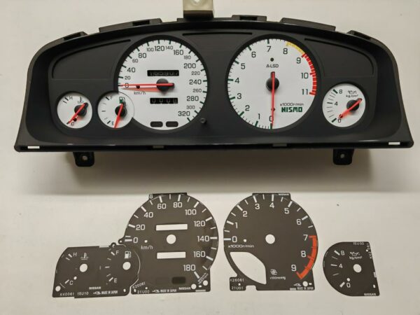 Nismo Tacho gauge cluster Nissan r33 320 kmh