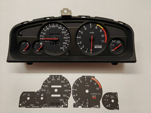 Nismo Tacho gauge cluster Nissan r33 320 kmh