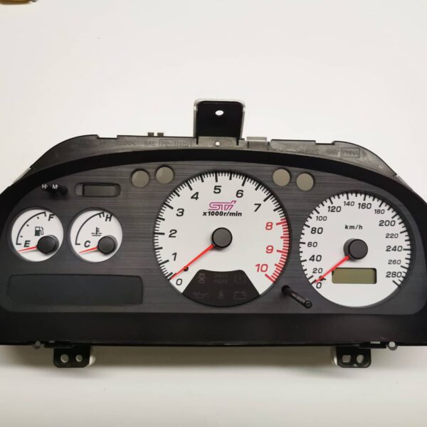 subaru impreza wrx sti v4 280 kmh kph tacho gauge cluster dials