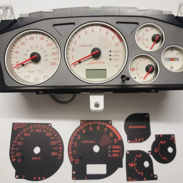 Mitsubishi evo evolution RalliArt S3 Cluster Speedometer 300 kmh meter conversion service