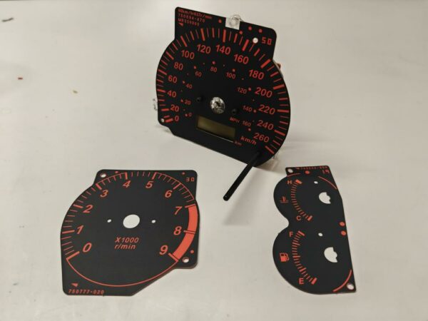 TME 260 kmh kph Evo 4 5 6 CP9A Tacho Speedometer full scale meter Dashfreaks