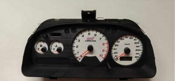 subaru impreza wrx sti v5 v6 280 kmh kph tacho gauge cluster dials