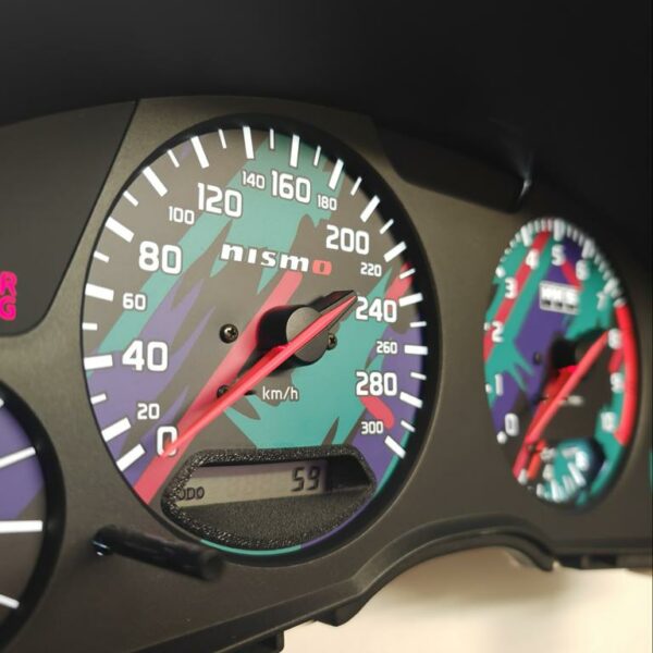 Nissan Skyline R34 Speedometer cluster HKS Nismo 300 km/h