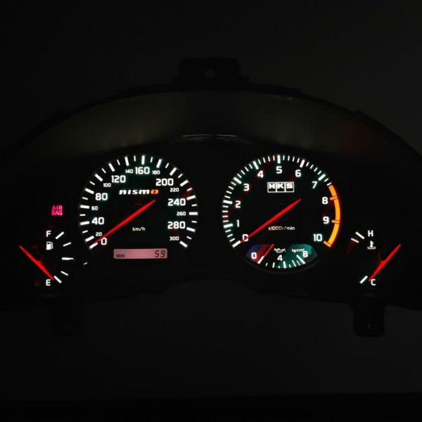 Nissan Skyline R34 Speedometer cluster HKS Nismo 300 km/h