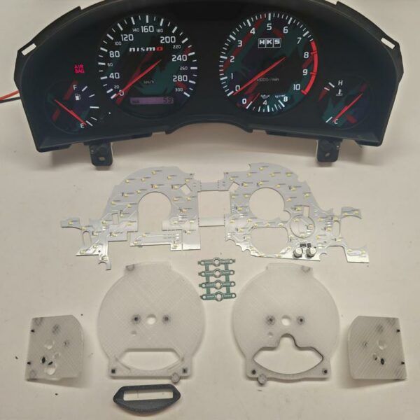 Nissan Skyline R34 Speedometer cluster HKS Nismo 300 km/h