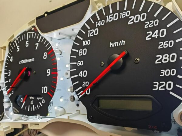 Nissan Skyline R34 Speedometer cluster HKS Nismo Mine's 320 km/h