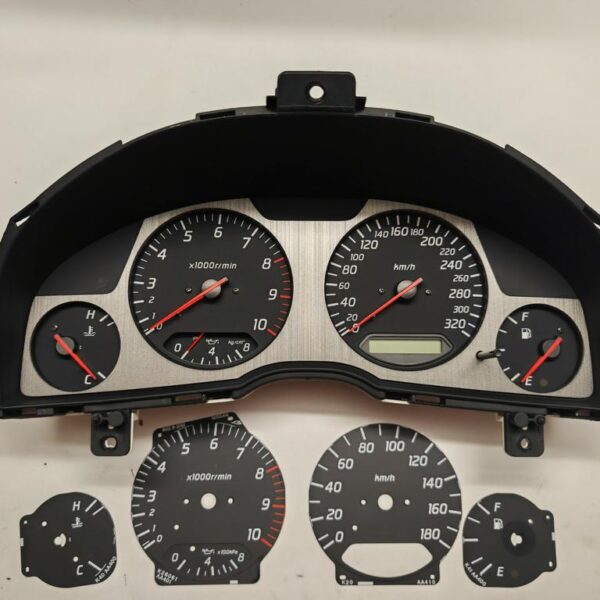 Nissan Skyline R34 Speedometer cluster HKS Nismo Mine's 320 km/h