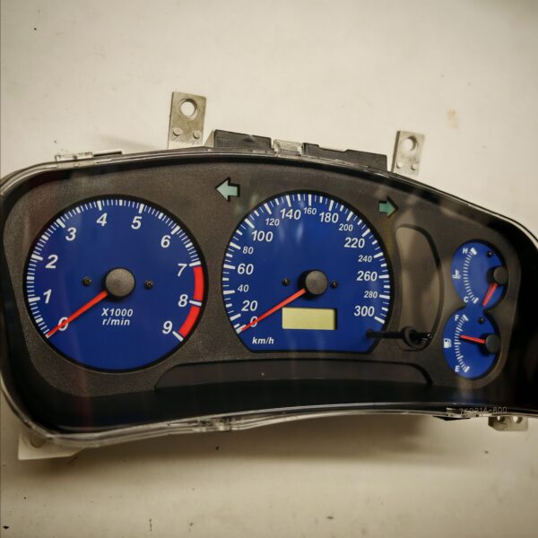 Blue Evo 6 300 kmh kph Evo 4 5 6 CP9A Tacho Speedometer full scale meter Dashfreaks