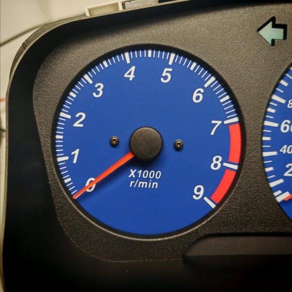 Blue Evo 6 300 kmh kph Evo 4 5 6 CP9A Tacho Speedometer full scale meter Dashfreaks