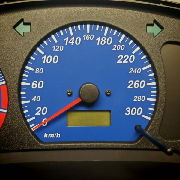 Blue Evo 6 300 kmh kph Evo 4 5 6 CP9A Tacho Speedometer full scale meter Dashfreaks