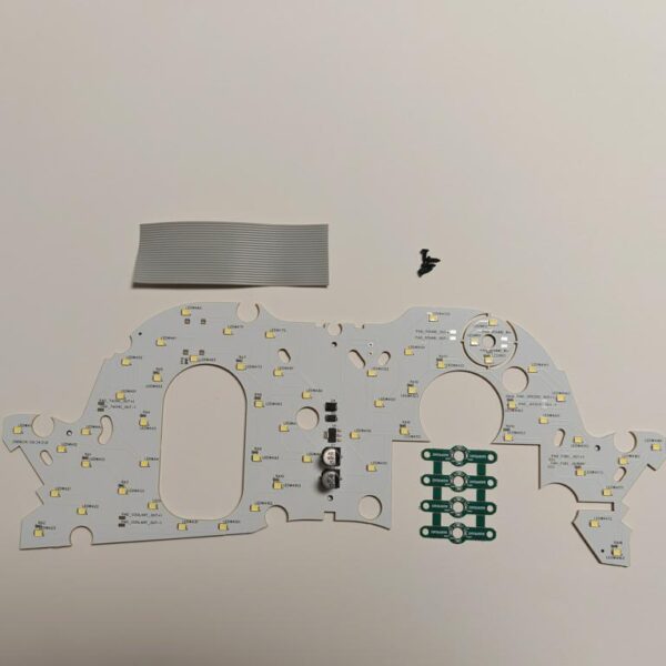 Nissan Skyline R34 GTR custom cluster speedometer meter led mod led board